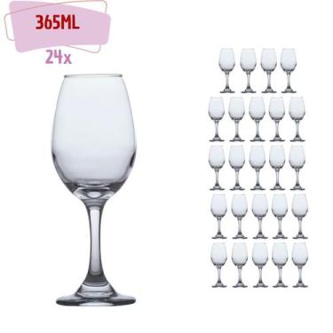 Imagem de Taça de Vinho Degustação Vinho tinto Agua  365ml 24 Unidades - CRISTAR