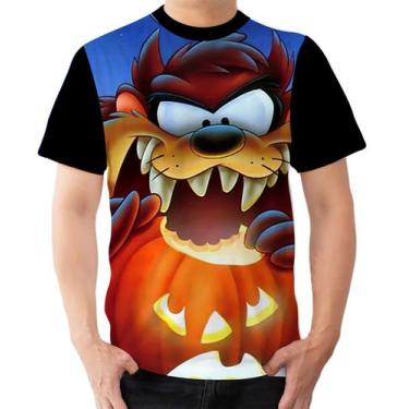 Imagem de Camiseta Camisa Ads Taz Mania Looney tunes Abóbora Halloween - Fabriqu