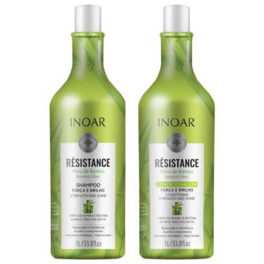 Imagem de Shampoo e Condicionador 1l - Inoar Fibra de Bambu
