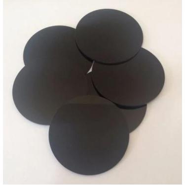 Imagem de Base Redonda Acrílico Preto 3cm Artesanato Biscuit 20pcs - Reload