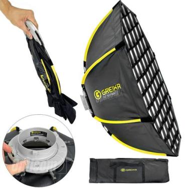 Imagem de Softbox Octa Com Grid Greika 120cm Dobrável Encaixe Bowens