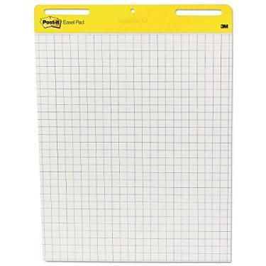 Imagem de Post-it Almofada De Cavalete 560, Autoadesiva, Grade Fraca, 30 Folhas, 25" X 30 ", 2/Ct, Nós Grande Branco