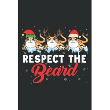 Imagem de Respect the Beard Christmas Light Santa Bearded Dragon Beard: Daily Planner - Undated Daily Planner for Staying on Track (6" x9")