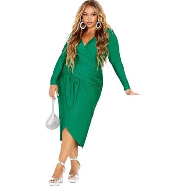 Imagem de City Chic Vestido feminino City Chic Plus Size Marissa, Greenstone, Greenstone, 52