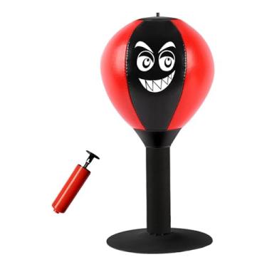 Imagem de Dynwave Saco de boxe de mesa saco de boxe agilidade equipamento de brinquedo boxe reação bola de boxe para exercício de fitness em casa pai homem