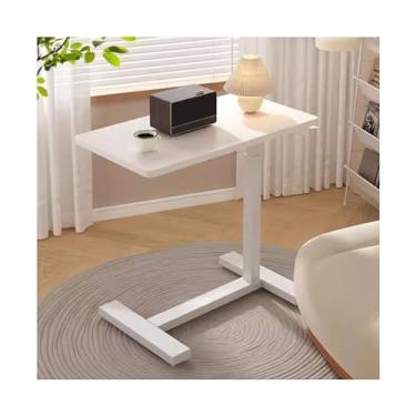 Imagem de LICONG-2019 Mesa de computador móvel, mesa lateral, mesa para laptop, sofá, mesa lateral, vários quartos, mesa de escritório, mesa pequena, mesa de computador móvel sobre rodas