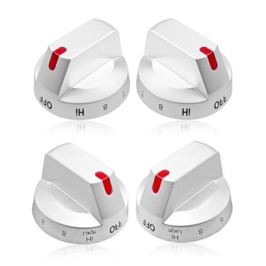 Imagem de 4 puxadores de controle de queimador adequados para fogão elétrico Samsung DG94-03797P DG94-03797Q, puxador de fogão de aço inoxidável adequado para NE63T8111SS/AA NE63T8751SS/AA NE63T8711SS/AA