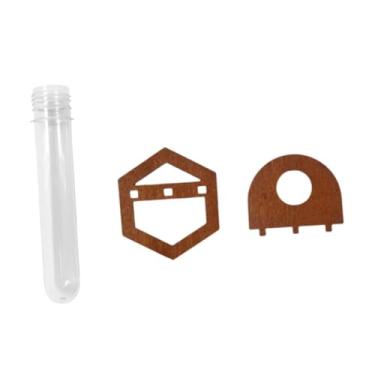 Imagem de Gralara Vaso hidropônico Tubo de ensaio Propagar plantador de ar Fácil de instalar Ornamento interna Vaso de flores Montagem na parede Prateleira de, Rack Hexagonal