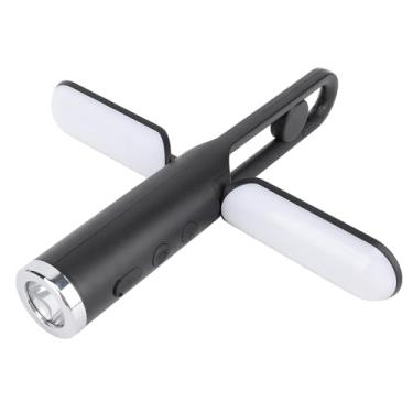 Imagem de Lanterna de Acampamento Recarregável, Lâmpada de Barraca Suspensa Com Bateria de 1200mAh para Cortes de Energia de Emergência Ao Ar Livre Interno (BLACK)