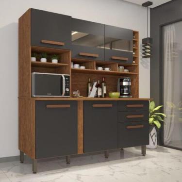 Imagem de Cozinha alexia - cinamomo/ grafite - IMOP