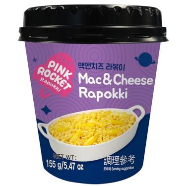 Imagem de Rapokki Ramen com Topokki Sabor Macarrão & Queijo Pink Rocket Copo - 155 gramas