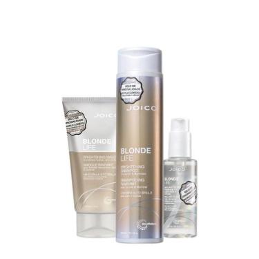 Imagem de Kit Joico Blonde Life Smart Release Shampoo Máscara Oil (3 produtos)