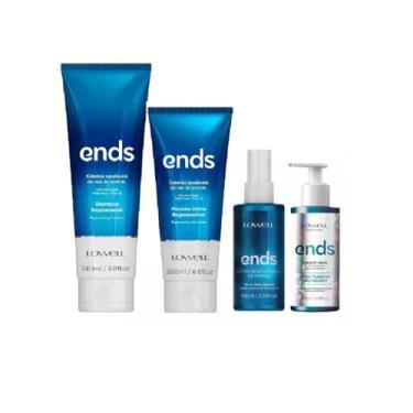 Imagem de Kit Lowell Ends(4) Shampoo+Masc+Regenerador+Creamy Mask 4500