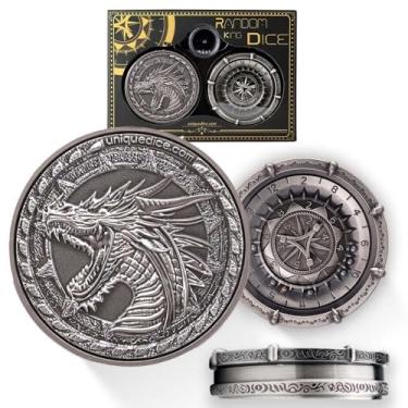 Imagem de Random King Dice Spinner Dice Metal DND Dice Set 7-in-2 Dual-Spin Wheels Dice Set Unique Dice Spinner Goblins Metal D&D Dice for Dungeons and Dragons DND Gifts- Dice King