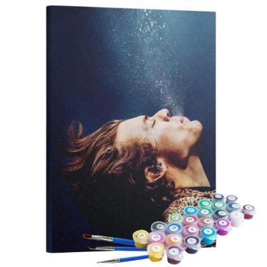 Imagem de Kit Pintura Terapêutica - Harry Styles Cuspindo Água - Maue Art Store