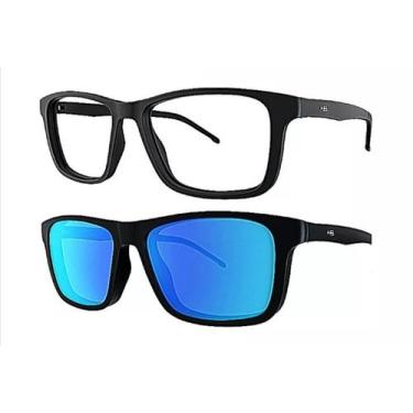 Imagem de Armação de grau hb switch 0351 matte black d blue polarized