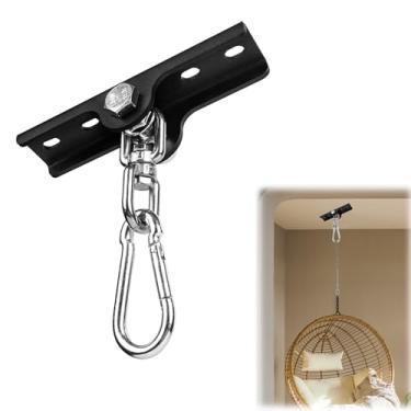 Imagem de YZZHAJ Suporte de parede para saco de boxe de perfuração, ganchos de suspensão pesados, capacidade de peso de 136 kg, bolsa de boxe rotativa de 360° para cadeira de ioga, suporte giratório