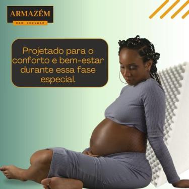 Imagem de Travesseiros Triangular P/ Suporte Ergonômico nas Costas - Armazém das