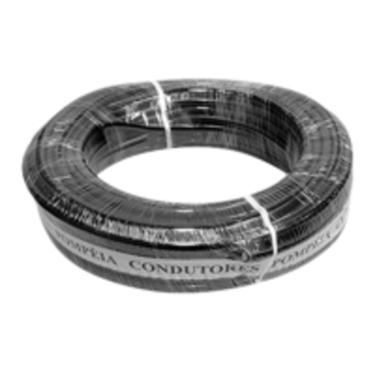 Imagem de Fio Paralelo Pompeia Preto com Tarja Branca 2X14 1,50 MM (100 Metros)