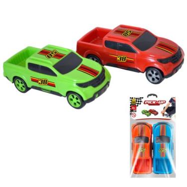 Imagem de Kit 2 Caminhonete Picape Brinquedo Infantil Menino Cores Sortidas - BS