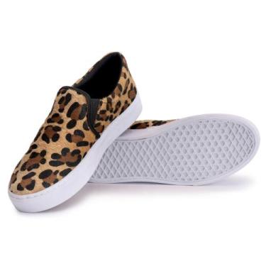 Imagem de Tênis Casual Slip on Feminino - pettinari, Onça, 35