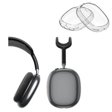 Imagem de Capa para fones de ouvido AirPods Max – Capa transparente de TPU macio com proteção antiarranhões, projetada especificamente para Apple AirPods Max (2024/2020), transparente