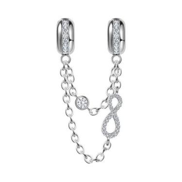 Imagem de Corrente de Prata 925 com Pingente Trevo - Para Pulseiras Pandora, B40