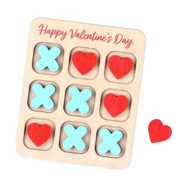 Imagem de Jogo de tabuleiro Zzbakress Funny Valentine's Day Wooden Style 1