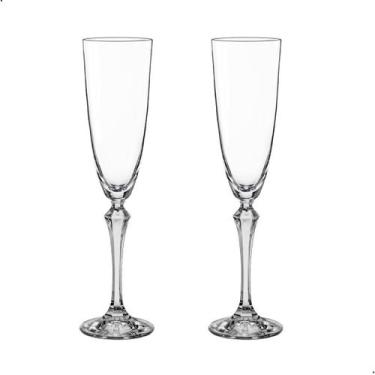 Imagem de Taça de Cristal Bohemia Para Champanhe 200 ml Elisabeth 2 Peças - Bohe