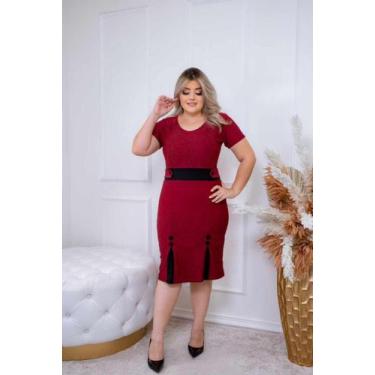 Imagem de Vestido Feminino Midi Moda Evangélica Atacado - Universo do Closet, Ve