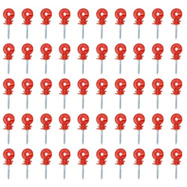 Imagem de 50pcs isoladores de cerca elétrica, cerca elétrica para gado, ferramenta de maca de cerca para manter a integridade de um de cerca elétrica