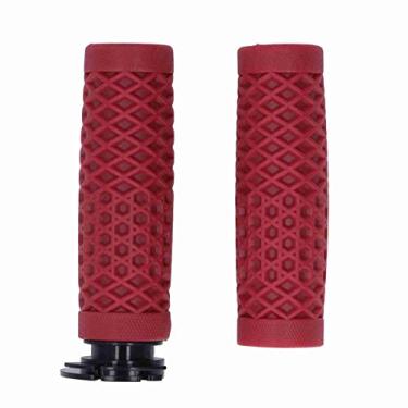Imagem de GRCFUMO 1 par 22mm Motocicleta Grips do acelerador do guidão, aperto confortável da alça de torção do acelerador, aperto universal do acelerador Twist Twist Hand Grips for Scooter (Vermelho)