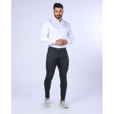 Imagem de Calça Super Skinny Masculina Elastano Lycra Linha Premium super luxo a