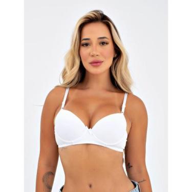 Imagem de Sutiã Básico com Bojo Reforçado Soutien Sustentação - NoBrand, Preto, 