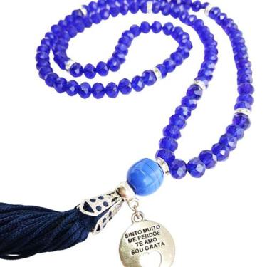 Imagem de Japamala 108 contas em cristal com pingente ho'oponopono - Encanto das