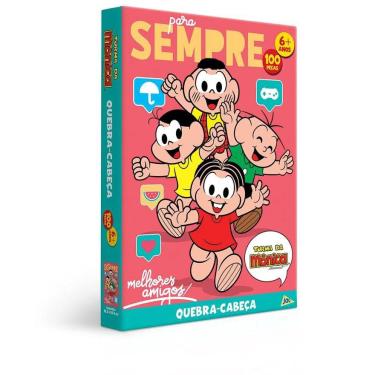 Imagem de Quebra-Cabeça 100 Peças Encapado Turma Da Mônica - Toyste