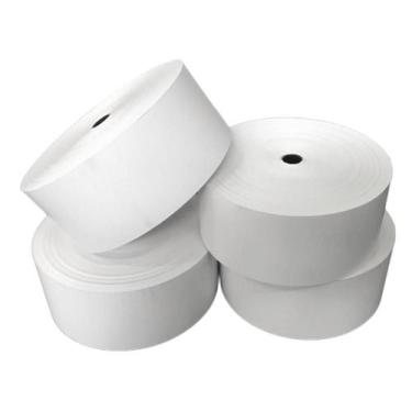 Imagem de 6 Rolos Bobina Térmica 57x300 Branca p/ Relógio Ponto Comprovante Tick