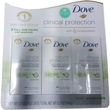 Imagem de Desodorante Dove Clinical Protection Cool Essentials 50 ml x3