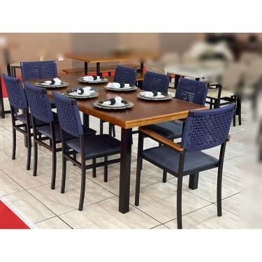 Imagem de Conjunto Mesa e 8 Cadeiras para Área Gourmet - Madri - Paonanda Decor