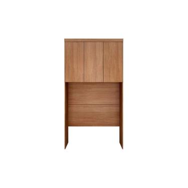 Imagem de Modulado de Quarto Armário Ponte Aéreo Solteiro Rizon 3Ptas-Novo Horizonte Cumaru