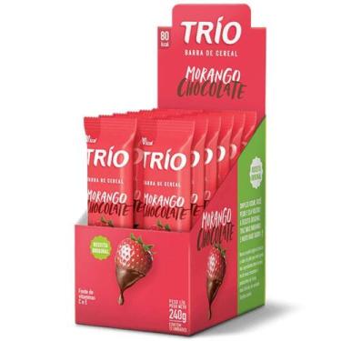 Imagem de Barra de Cereais Morango com Chocolate c/12 - Trio