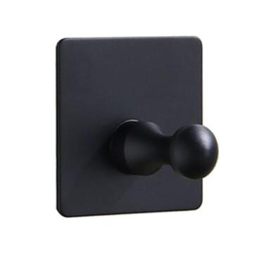 Imagem de Gancho de toalha de aço inoxidável para banheiro, cabideiro de parede autoadesivo, porta-chaves, ganchos para toalhas, cabideiro para roupas, ganchos para pendurar, estilo B, 7