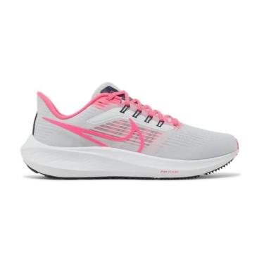Imagem de Nike Tênis de corrida feminino Air Zoom Pegasus 35 (GS) para competição, rosa puro platinado Hyper, 39