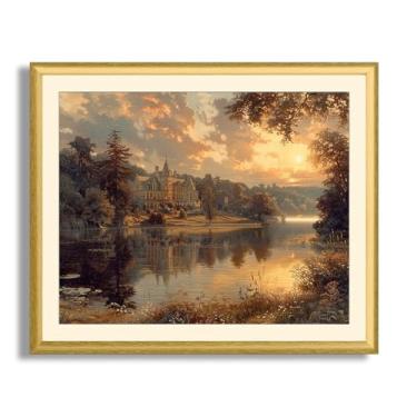 Imagem de Art Shoppe Arte de parede com impressão emoldurada, decoração de parede vintage para sala de estar, quarto, escritório, imagem de alta resolução em papel de arte premium, moldura de 0,9 cm com frente