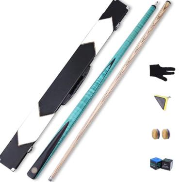 Imagem de CQBXRD Bastões de taco de bilhar - estrutura de 1/2, madeira de cera de branqueamento do Norte e aderência de bordo canadense, bastões de taco de sinuca de 58 pol (147 cm) com pontas de 10 mm e 11,2