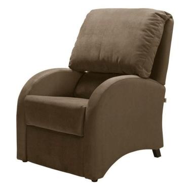 Imagem de Poltrona Reclinável Mh-1237 Herval Estofada Marrom B