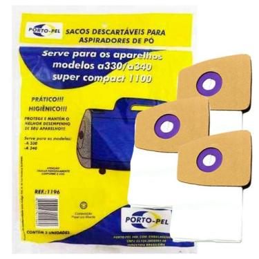 Imagem de Saco para aspirador descartavel eletrolux compact a330 3und. - PORTOPE