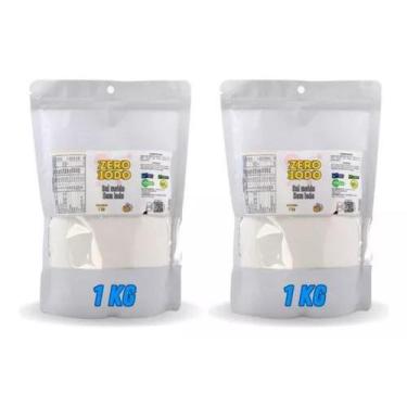 Imagem de Sal Marinho Integral Moído Sem Iodo C/ 2 Un 1kg (total 2kg ) - Sea Sal