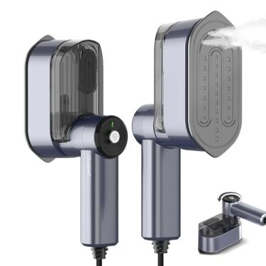 Imagem de Quuejenl Vaporizador De Roupas Portátil Para Viagem - Mini Ferro De Passar Roupas Portátil De 1000 W, Cabo De Alimentação De 2,4 M, Design Dobrável, Itens Essenciais Para Viagem, Dormitório Universi