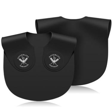 Imagem de Coleira de corte de cabelo Noverlife Black Silicone para cabeleireiro